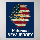 Custom New Jersey State Poster (Voorkant)