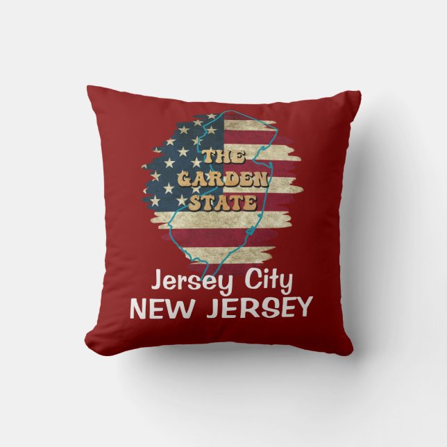 Custom New Jersey State Sierkussen (Voorkant)