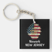 Custom New Jersey State Sleutelhanger (voorkant)