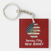 Custom New Jersey State Sleutelhanger (voorkant)