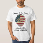 Custom New Jersey State T-Shirt (Voorkant)