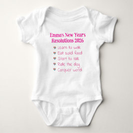 Custom New Year's Resolutions, Girl, Funny    Romper