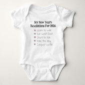 Custom New Year's Resolutions, Unisex, Funny    Romper (Voorkant)