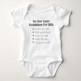 Custom New Year's Resolutions, Unisex, Funny Romper