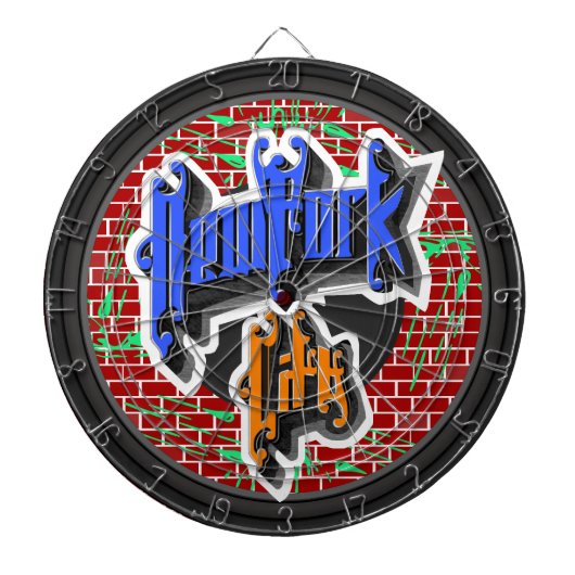 Custom New York City Dartbord (Voorkant)