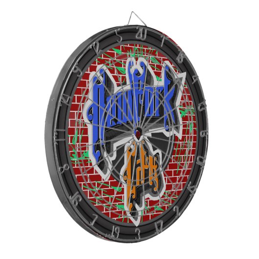 Custom New York City Dartbord (Voorkant Links)