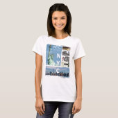 Custom New York City Manhattan Nyc Liberty Statue T-shirt (Voorkant volledig)