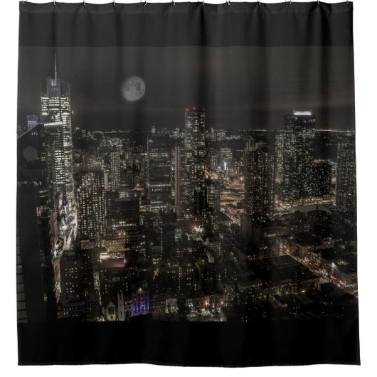 Custom New York City Shower Curtain Douchegordijn (Voorkant)