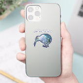 CUSTOM New Zealand Pāua Kiwi Sticker (Telefoon)