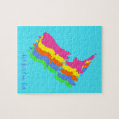 CUSTOM New Zealand Puzzle Bright en kleurrijk Legpuzzel (Horizontaal)