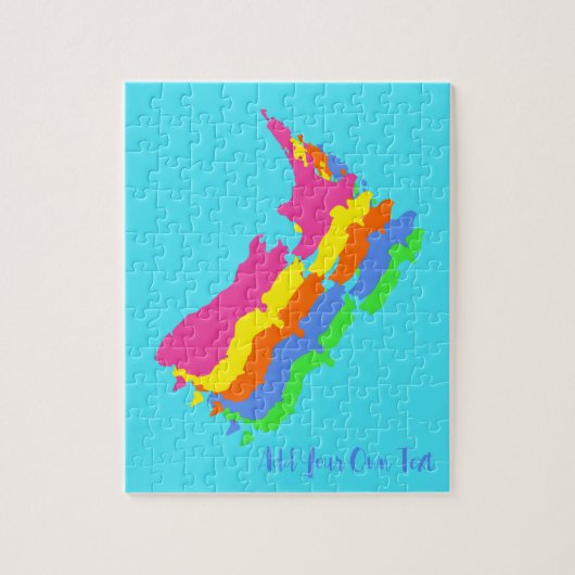 CUSTOM New Zealand Puzzle Bright en kleurrijk Legpuzzel (Verticaal)