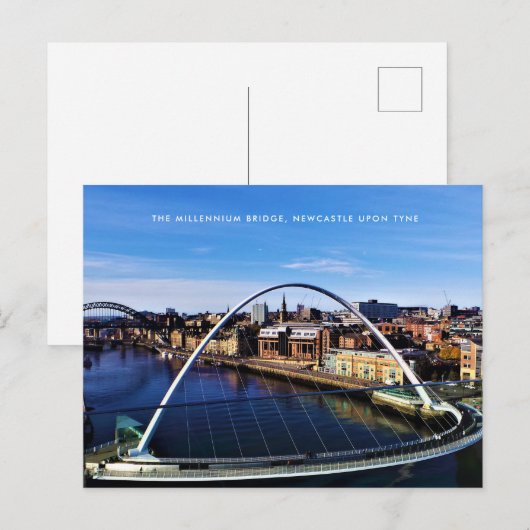 Custom Newcastle Millennium Bridge foto Briefkaart (Voorkant / Achterkant)