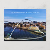 Custom Newcastle Millennium Bridge foto Briefkaart (Voorkant)