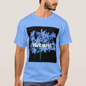 Custom Nice Text Carolina Blauwe Kleur T-shirt (Voorkant)