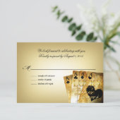 ::CUSTOM:: Nichole & Jason Las Vegas RSVP Kaartje (Staand voorkant)