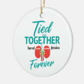 Custom Nier Living Donor Transplantatie T-shirt Ce Keramisch Ornament (Links)