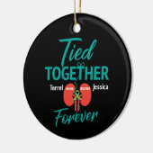 Custom Nier Living Donor Transplantatie T-shirt Ce Keramisch Ornament (Links)