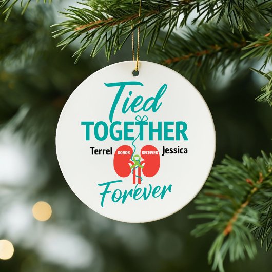 Custom Nier Living Donor Transplantatie T-shirt Ce Keramisch Ornament