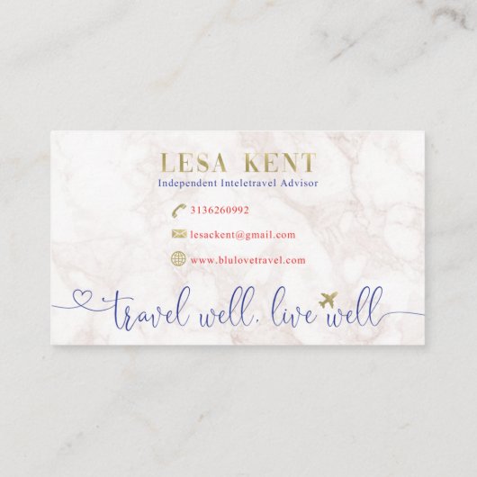 Custom | Niet bewerkbare Sjabloon Visitekaartje (Achterkant)