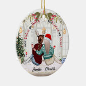 Custom niet zusters door bloed, maar zusters door  keramisch ornament (Rechts)