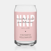 Custom NNP Neonatale Verpleegkundige Practitioner Blikvorm Glas (Voorkant)