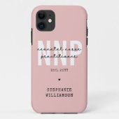 Custom NNP Neonatale Verpleegkundige Practitioner Case-Mate iPhone Case (Achterkant)