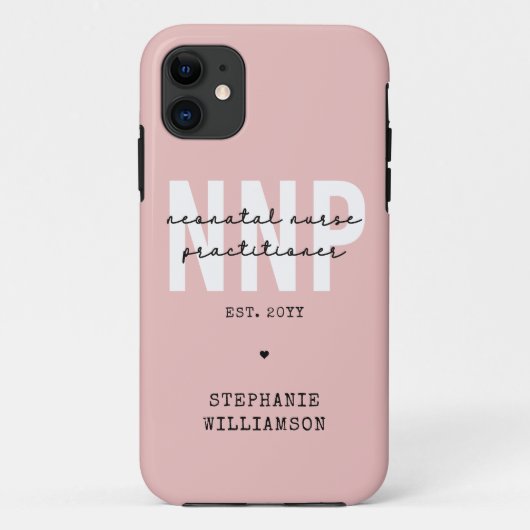 Custom NNP Neonatale Verpleegkundige Practitioner Case-Mate iPhone Case (Achterkant)