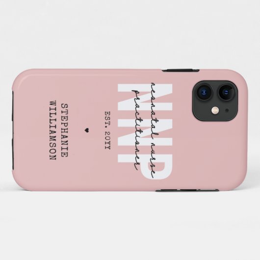 Custom NNP Neonatale Verpleegkundige Practitioner Case-Mate iPhone Case (Achterkant (horizontaal))