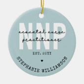 Custom NNP Neonatale Verpleegkundige Practitioner Keramisch Ornament (Voorkant)