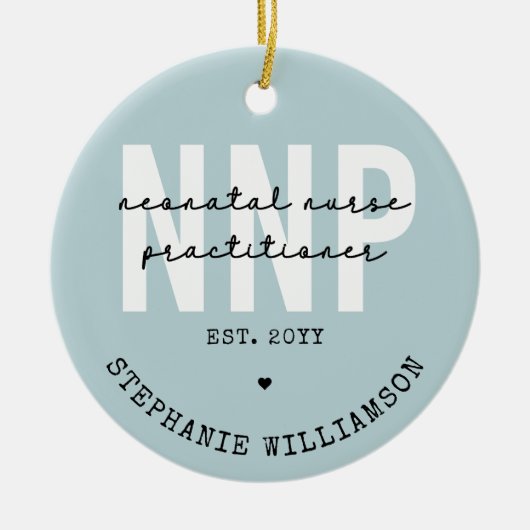 Custom NNP Neonatale Verpleegkundige Practitioner Keramisch Ornament (Voorkant)