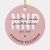 Custom NNP Neonatale Verpleegkundige Practitioner Keramisch Ornament (Voorkant)