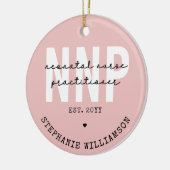 Custom NNP Neonatale Verpleegkundige Practitioner Keramisch Ornament (Links)