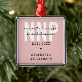 Custom NNP Neonatale Verpleegkundige Practitioner Metalen Ornament