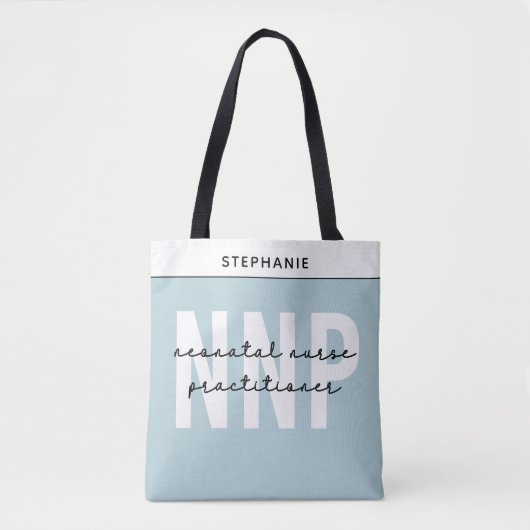 Custom NNP Neonatale Verpleegkundige Practitioner Tote Bag (Voorkant)