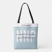 Custom NNP Neonatale Verpleegkundige Practitioner Tote Bag (Achterkant)