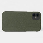 Custom Noise-Effect Moss Green iPhone 11 Hoesje (Achterkant (horizontaal))