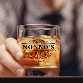 Custom Nonno's Bar Jaar Vastgesteld Glas