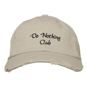 Custom Noodlijdende Baseball Pet Doen Niets Club