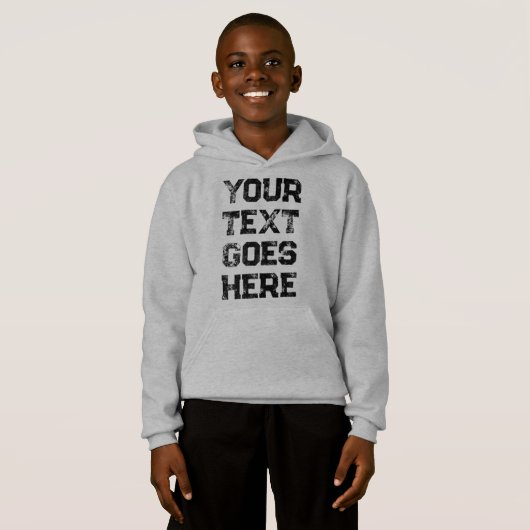 Custom Noodlijdende Tekst Lettertype & Kleur Jonge (Voorkant volledig)