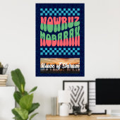 Custom Noroez Iraanse Nieuwjaar Reünie Partij Poster (Thuiskantoor)