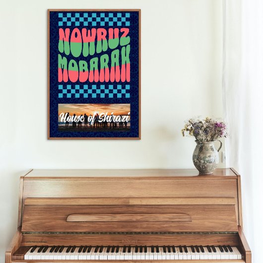 Custom Noroez Iraanse Nieuwjaar Reünie Partij Poster