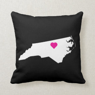 Custom North Carolina State Love Reversible Pillow Kussen
