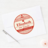 Custom North Pole Productions Kerst sticker (Envelop)
