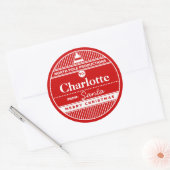 Custom North Pole Productions Kerst sticker (Envelop)