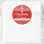 Custom North Pole Productions Kerst sticker (Tas)