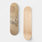 CUSTOM Nostalgic Sunflower & Bird Art Print Persoonlijk Skateboard (Voorkant)