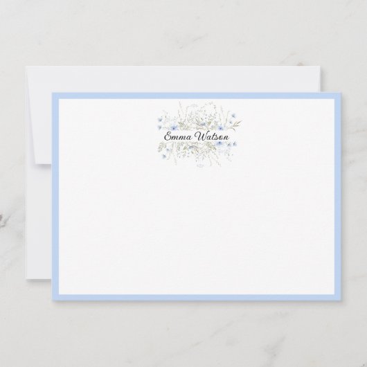 Custom Note Kaart-Floral Bouquet Notitiekaartje (Voorkant)