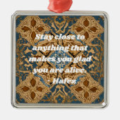 Custom Nowruz Iraans Nieuwjaar Gift Khatam Art Metalen Ornament (Voorkant)