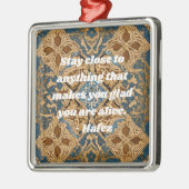 Custom Nowruz Iraans Nieuwjaar Gift Khatam Art Metalen Ornament (Links)