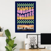 Custom Nowruz Mobarak Iraanse Nieuwjaar Familie Poster (Thuiskantoor)
